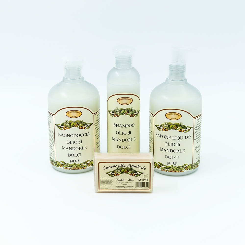 Set Da Bagno All' Olio di Mandorle Dolci